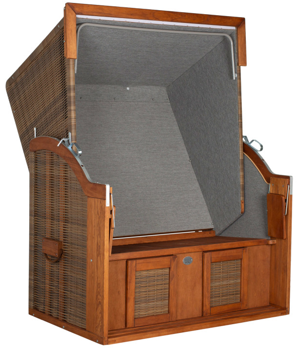 Strandkorb Tinnum Pinie PE griseum Dessi... Strandkorb Tinnum Pinie PE griseum Dessi...